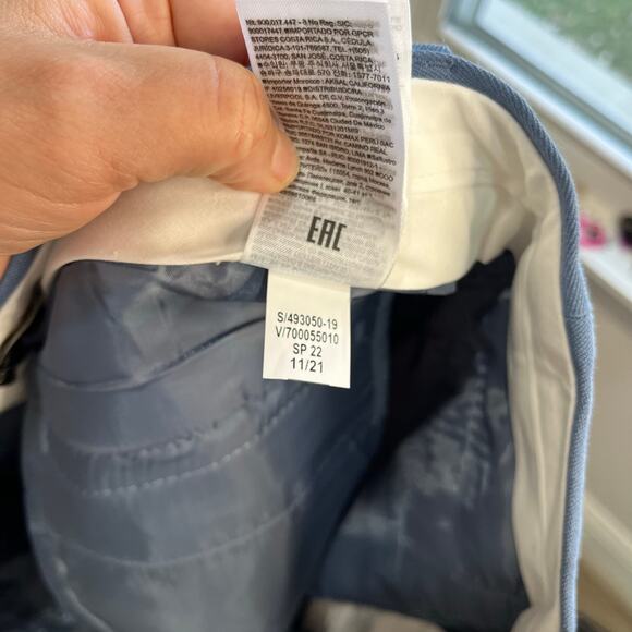 Banana Republic Modern Sloan Washable Bi-Stretch Ankle Pants Blue 4 Short - Picture 7 of 7